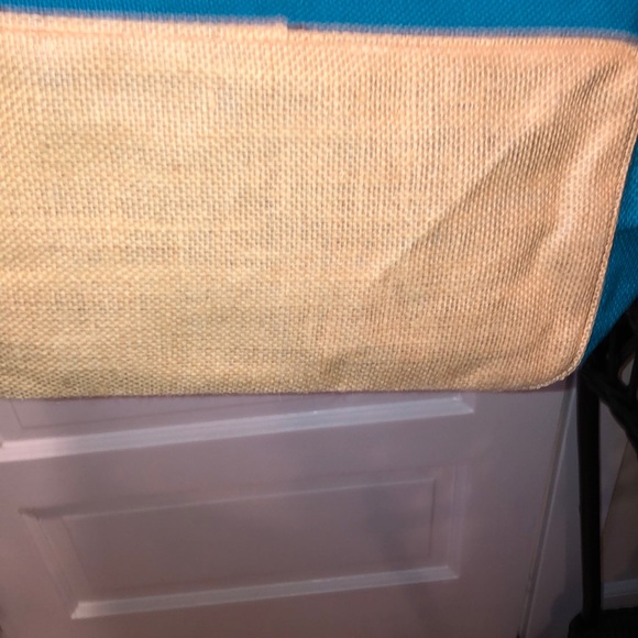 BEAUTIFUL BURLAP BAG-FULL LINING VELCRO CLOSURE - Picture 5 of 6